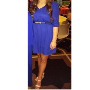 BUNDLE Cute Boutique Blue Dress & Belt
